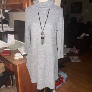 Adara Grey Sweater Dress Size M, NWT